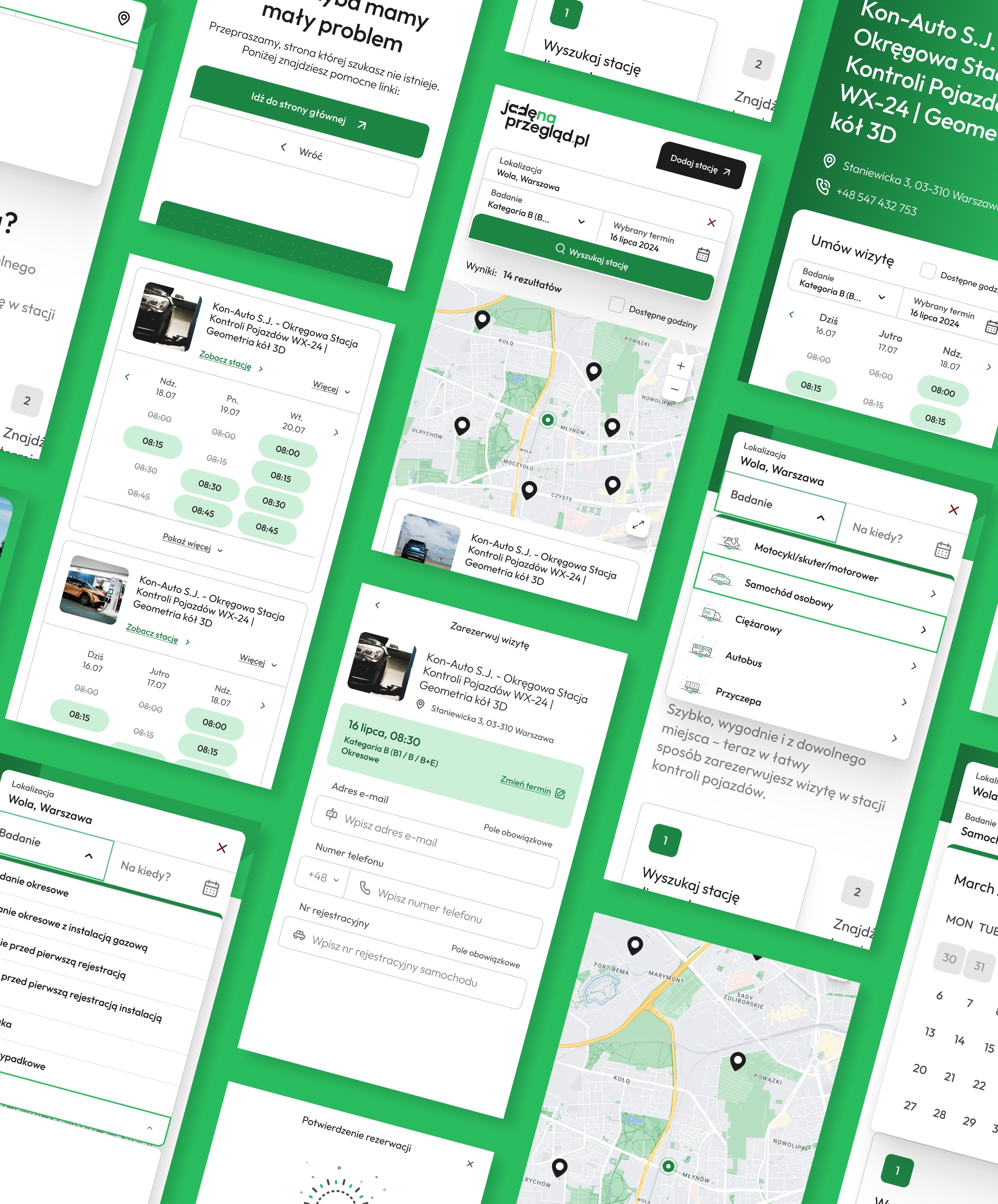 Project - Booking a vehicle inspection nationwide - find a station with an open slot on a live map